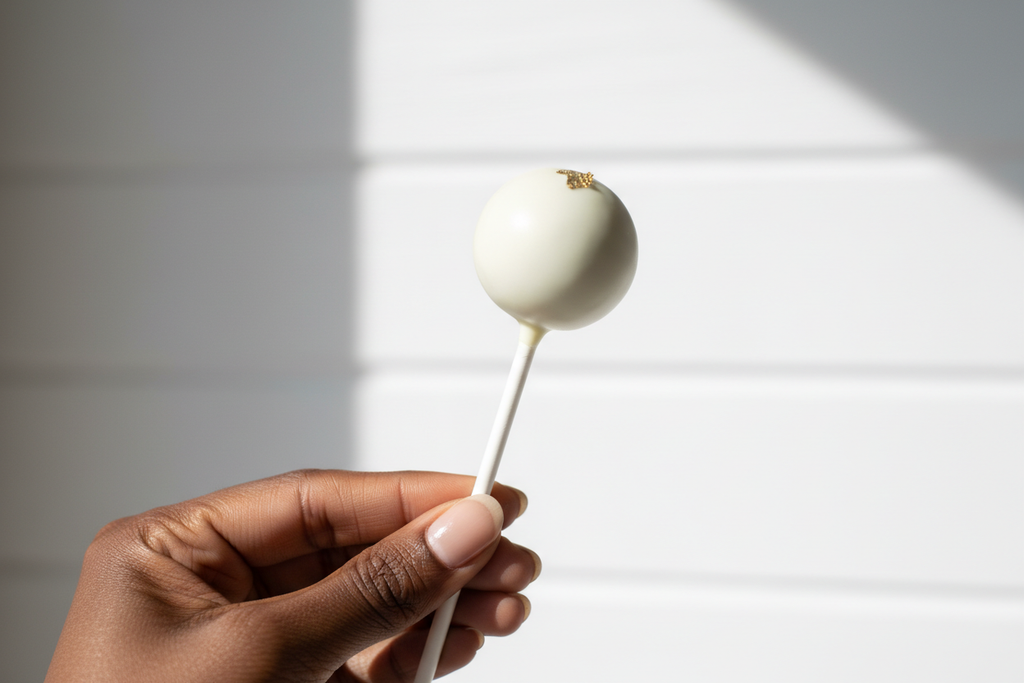 minimal decoration on the cake pop